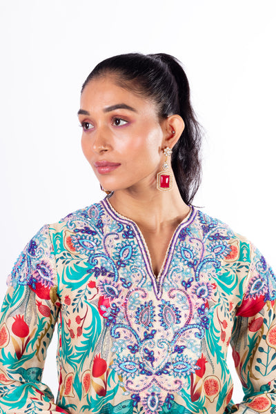 Birds of Paradise Kurta & Palazzo Set