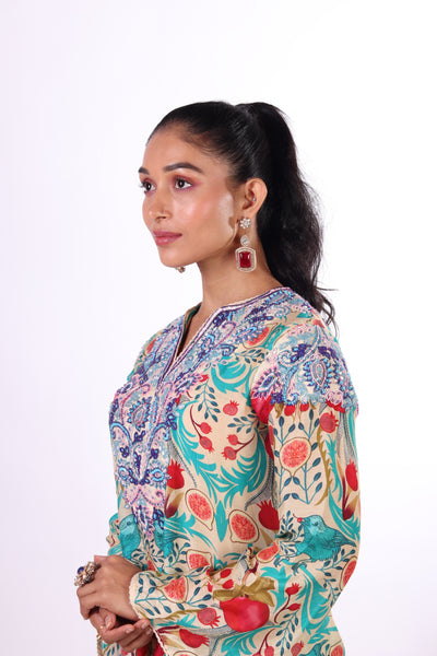 Birds of Paradise Kurta & Palazzo Set