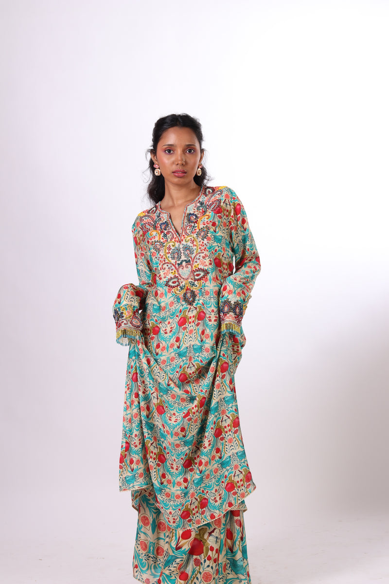 Long Tunic with Palazzo Pants